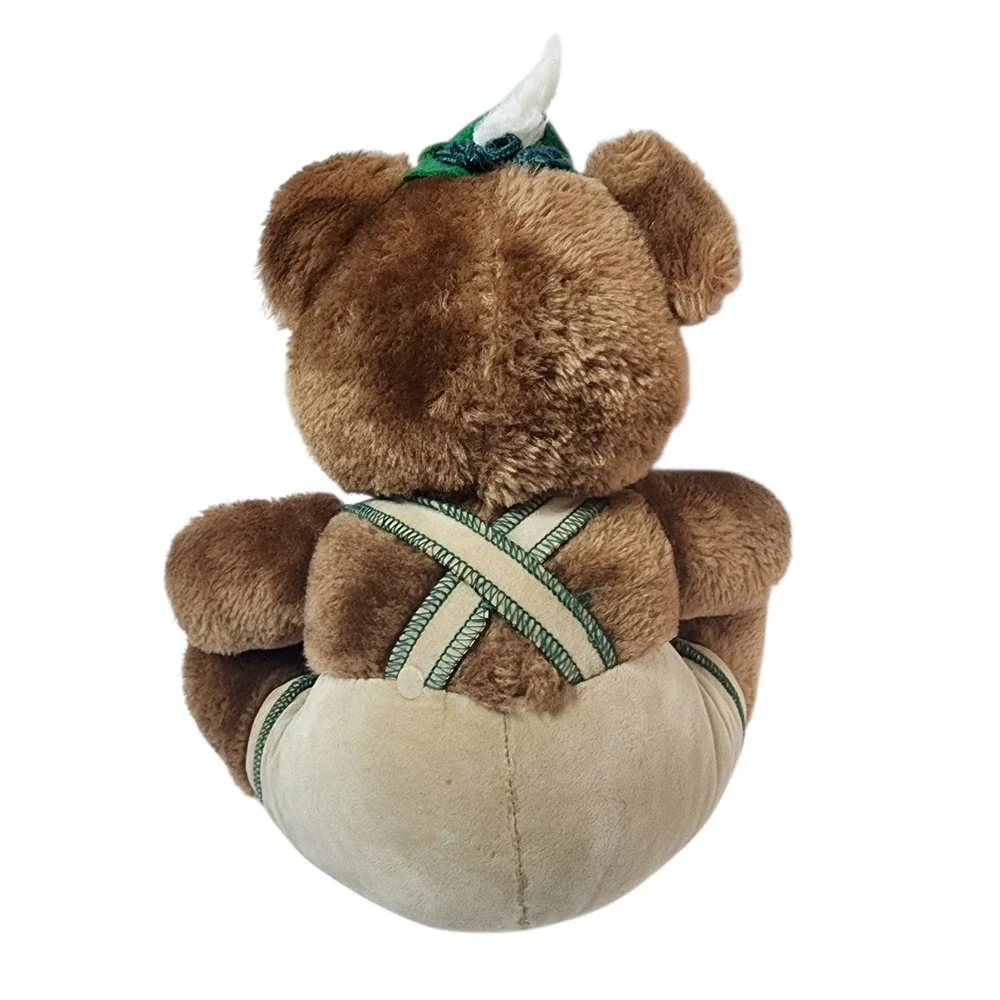 Vintage R. Dakin Lederhosen Yodel Teddy Bear‎ Plush Stuffed German 1979 Toy